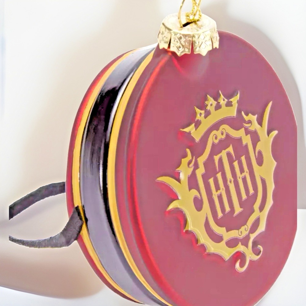 2026 Disney Parks Tower Of Terror Bellhop Hat Glass Ornament Hollywood Studios